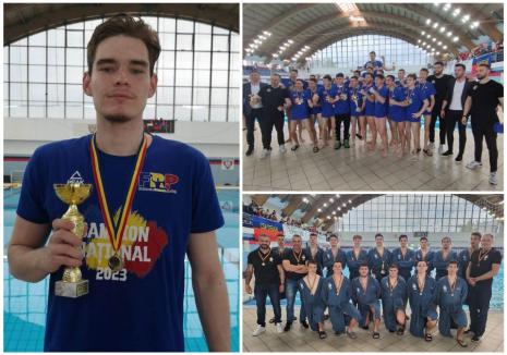 Poloiştii de la CSM Oradea au cucerit bronzul la CN de polo U17, iar Horaţiu Mureşan a devenit campion cu Steaua (FOTO)
