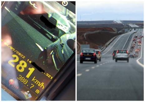 Record de viteză pe drumurile din România: A fost prins cu 281 km/h!