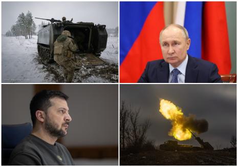 Doi ani de război în Ucraina: Un avion spion rusesc a fost doborât, iar ucrainenii nu se mai pot apropia de granița cu România