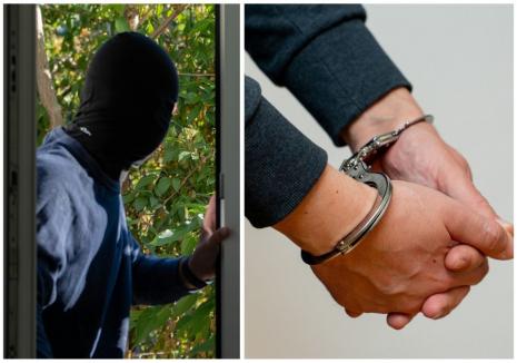 Un hoț din Bihor a fost arestat după ce a furat ceasuri, parfumuri, pantofi, lenjerii de pat și... 14 euro