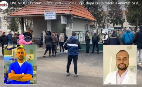 Scandal între un medic orădean și unul care a studiat la Oradea: înjurături, sancțiuni și un protest în fața spitalului (VIDEO)
