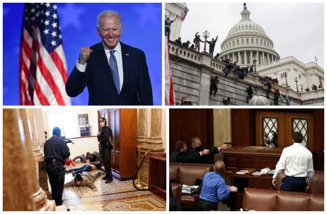 Joe Biden, confirmat președinte al SUA. Cel puțin patru oameni au murit și 14 au fost răniți în timpul violențelor din clădirea Capitoliului (VIDEO)