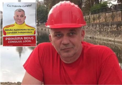 Trump de Beiuș: Alexandru Degău, independentul care a ajuns consilier local cu 10 afişe în care poza în trening