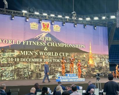 O româncă, pe podium la Campionatul Mondial de Fitness din Japonia. Este a doua cea mai frumoasă femeie în bikini din lume (FOTO)