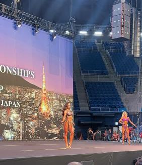 O româncă, pe podium la Campionatul Mondial de Fitness din Japonia. Este a doua cea mai frumoasă femeie în bikini din lume (FOTO)