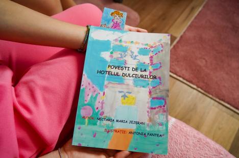 O dulceață de fată: La doar 11 ani, Nectaria Jejeran a lansat o carte de povești, cu ilustrații făcute de o colegă de clasă