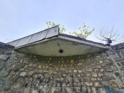 Ne enervează: O clădire din Parcul Brătianu din Oradea, pericol pentru cetățeni (FOTO)