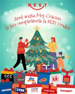 Anul acesta Moș Crăciun își face cumpărăturile la Nest Oradea!