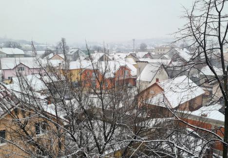 Iarnă din nou. 22 de utilaje de deszăpezire au intervenit în Oradea pentru curăţarea arterelor