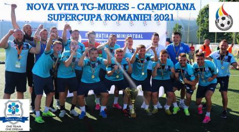 S-a tras cortina peste Supercupa României la minifotbal: Nova Vita Târgu Mureş este campioana