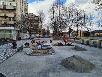 Reabilitarea bulevardului Nufărul – Cantemir din Oradea a ajuns în faza amenajării unei piațete. Vezi cum arată! (FOTO / VIDEO)