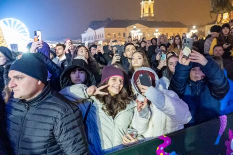 Petrecere și pe vreme rea, în Oradea. Cum a fost la concertele Delia, Andia și Spike din „Orașul Faptelor Bune” (VIDEO)