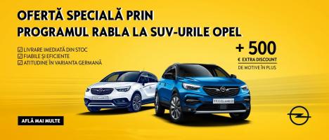 Ofertă specială prin Programul RABLA la SUV-urile Opel!