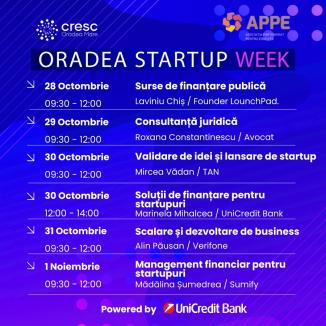 Se apropie Oradea Start-Up Week 2024