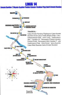 OTL: Traseul liniei 14 de autobuz începând din 10 august 2018