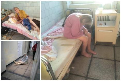 Condiţii inumane şi pacienţi ţinuţi goi în spitalul din Reșița. Managerul amendat cu 10.000 de lei (FOTO)
