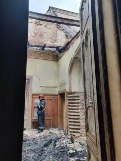 Pozele dezastrului: Au fost date publicității primele imagini din interiorul Palatului Episcopiei Greco-Catolice după incendiu (FOTO)