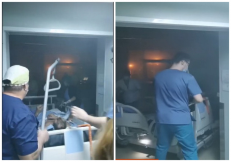 Salon ATI, inundat de fum la Spitalul „Sf. Pantelimon”. Pacienţii au fost evacuaţi (VIDEO)
