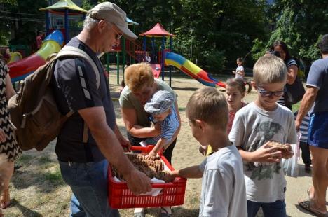 Donaţie de 50.000 lei. Americanii au inaugurat parcul amenajat în strada Aluminei (FOTO)