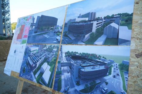 Primarul Birta, pe șantiere: parcarea de la Spitalul Județean din Oradea va fi cea mai mare din nord-vestul țării (FOTO)