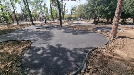 Lucrările la parcul Petőfi din Oradea vor fi gata „până la începutul verii”. În ce fază sunt acum (FOTO/VIDEO)