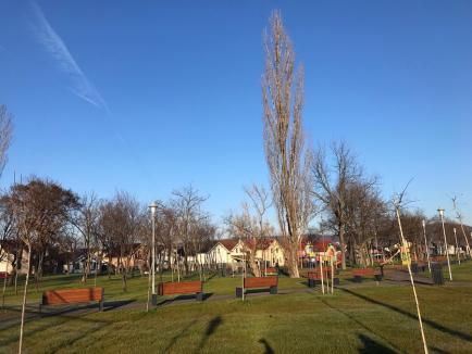 Parcul cerut de orădenii din cartierul Tineretului a fost finalizat (FOTO)
