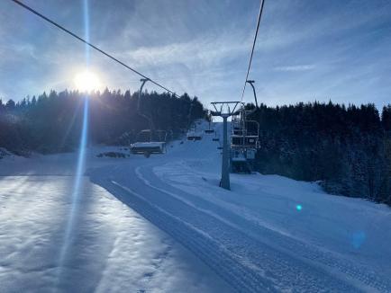 Pârtie nouă de schi, inaugurată la Stâna de Vale. Pârtia Bradul este lungă de 1.200 metri şi are dificultate medie (FOTO)