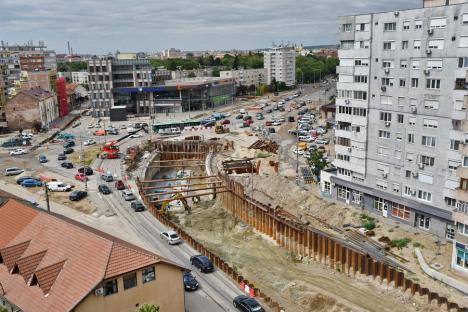Tunelurile groazei! De luna aceasta, traficul rutier prin Piața Gojdu din Oradea va fi oprit 2 ani, pentru construirea a 5 tuneluri (FOTO/VIDEO)