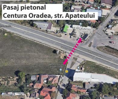 Pasajele pietonale pe sub centura Oradea au fost avizate și ar putea fi gata anul viitor (FOTO)