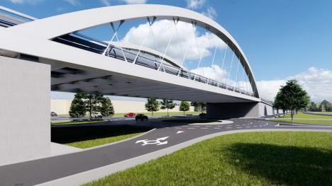 Trei asocieri de firme concurează pentru construirea pasajului peste Calea Borșului, care va duce la viitorul terminal intermodal (FOTO)
