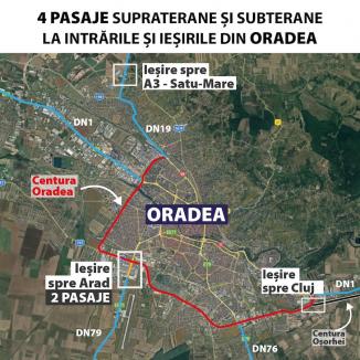Bolojan: Rețeaua celor 4 pasaje rutiere la ieșirile din Oradea pe DN 1, DN 79 și DN 19 a obținut „ultimul aviz” din partea CNAIR (FOTO)