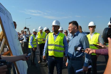 Ministrul Transporturilor, Sorin Buşe, la Oradea: Lucrările la pasajele peste centură trebuie să fie un model pentru România (FOTO/VIDEO)