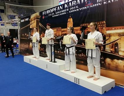 Orădeanca Patricia Farcaş a devenit campioană europeană, la întrecerile de karate kyokusin de la Budapesta