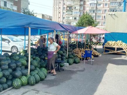 Pepeni din Oltenia în Piaţa Ioşia din Oradea (FOTO)