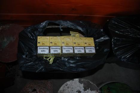 Captură importantă în urma percheziţiilor la contrabandiştii de ţigări: 30.000 lei, 12.000 euro, ţigări şi tutun de peste 100.000 lei (FOTO)