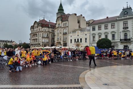 „Generația de suflet” a calificat România în optimi la Euro 2024. Orădenii au sărbătorit în stradă (FOTO/VIDEO)