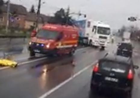 Accident pe DN 1, în Borş: Un bărbat a murit după ce a fost lovit de TIR pe trecerea de pietoni