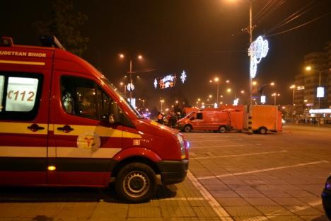 Plan roşu! Incendiu de proporţii şi accident cu substanţe radioactive în centrul Oradiei, într-un exerciţiu de intervenţie (FOTO/VIDEO)