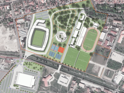 Primăria Oradea anunță un mega-complex sportiv, construit în jurul unui stadion cu „aproximativ 15.000 de locuri”
