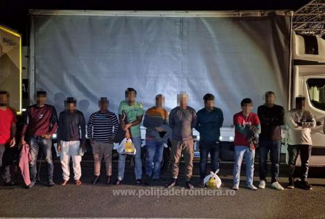 Ascunși printre mărfuri: 13 străini au vrut să fugă ilegal în Ungaria, pe la Salonta
