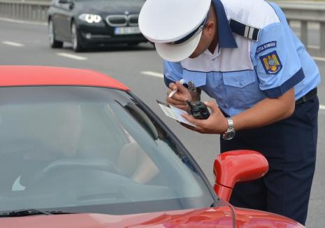 Vitezoman în Oradea: Un şofer de Honda a fost prins cu 175 km pe oră în Calea Aradului