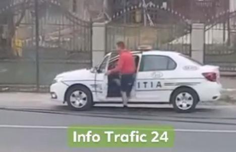 Poliţistul în pantaloni scurţi. Anchetă în cazul unui poliţist care făcea controale îmbrăcat 'casual' (VIDEO)