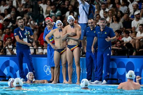 Cu doi orădeni în componență, naționala de polo a României a încheiat parcursul la Olimpiada de la Paris: Nicio victorie pentru tricolori, dar multe aplauze (FOTO)