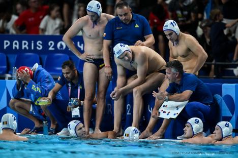 Cu doi orădeni în componență, naționala de polo a României a încheiat parcursul la Olimpiada de la Paris: Nicio victorie pentru tricolori, dar multe aplauze (FOTO)