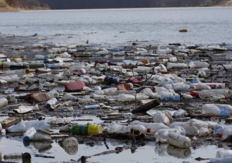 Ungaria acuză România de poluare: Covoare de deșeuri din plastic, duse de ape peste graniță în țara vecină