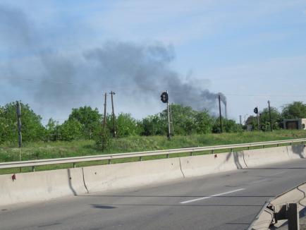 Vinerea neagră la CET: Centrala împrăştie fum dens peste Oradea (FOTO/VIDEO)