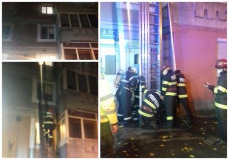 Misiune de salvare a pompierilor într-un bloc din Oradea, după ce o bunicuţă cu probleme de sănătate nu a mai putut fi contactată (FOTO)