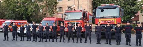 Comandantul noii misiuni a pompierilor români în Grecia este bihorean. Încă 17 militari de la ISU Crişana au plecat spre ţara devastată de incendii (FOTO / VIDEO)