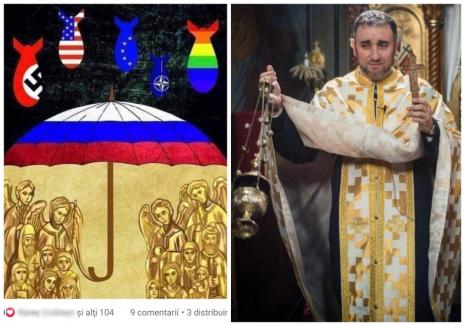 Un preot ortodox din Bihor arată că Rusia e... atacată de Occidentul păcătos