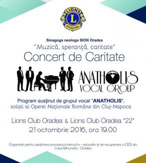 Concert caritabil: Clubul Lions strânge bani pentru Casa Minunată